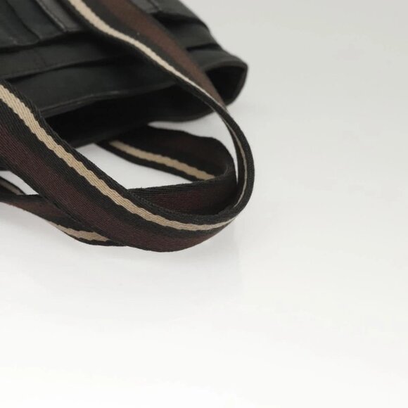 HERMES Toroca Horizontal PM Hand Bag Canvas Black Auth - Picture 7 of 16